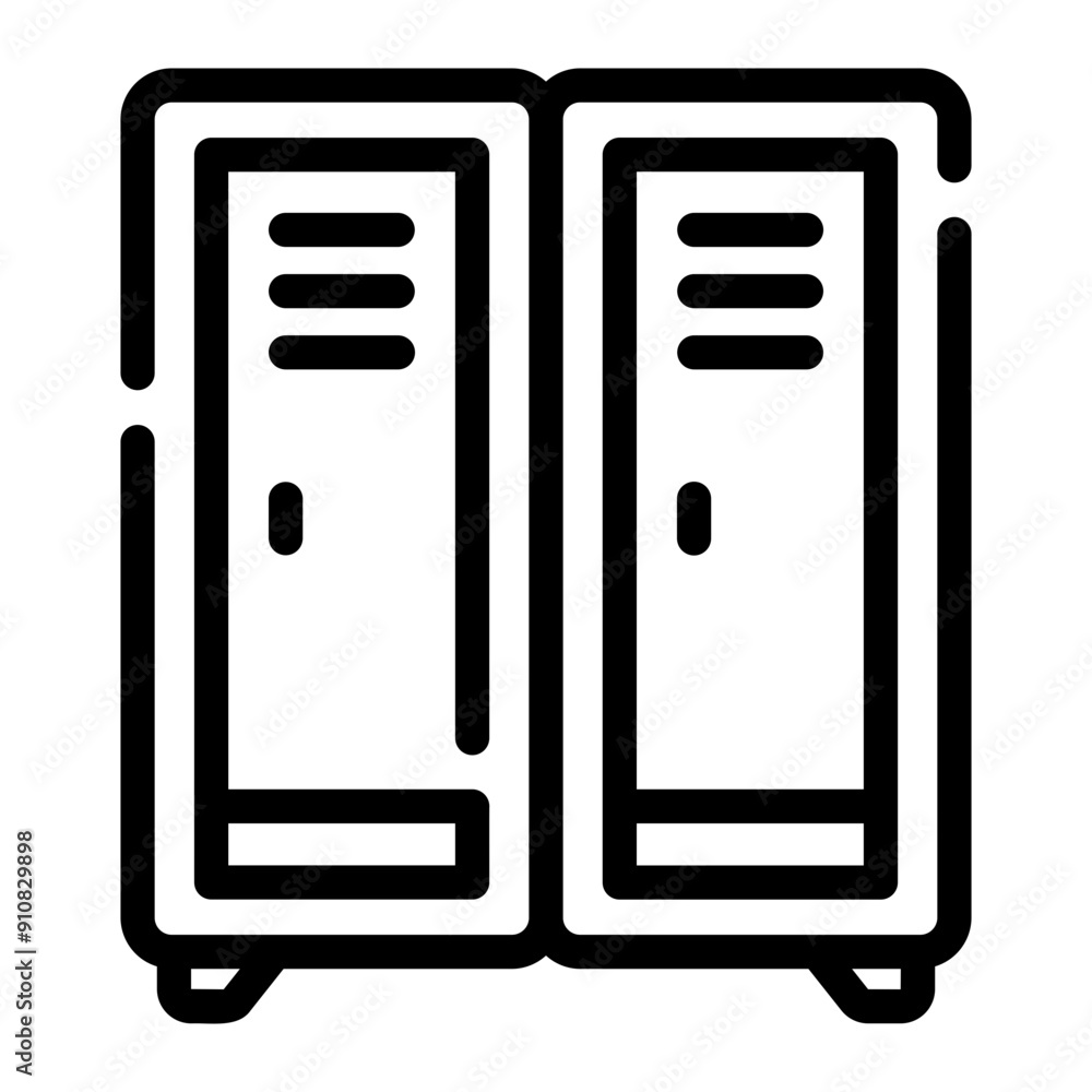 locker Line Icon