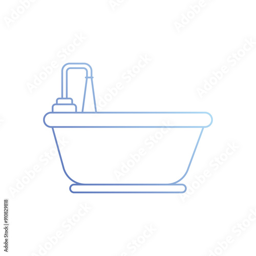 Bathtub vector icon