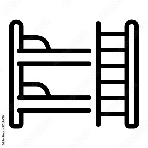 bunk bed Line Icon