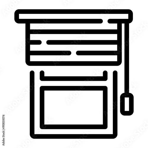 blinds Line Icon