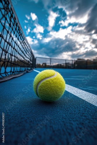 Tennis Ball on Court