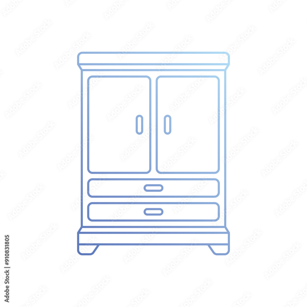 Cupboard vector icon Cupboard vector icon