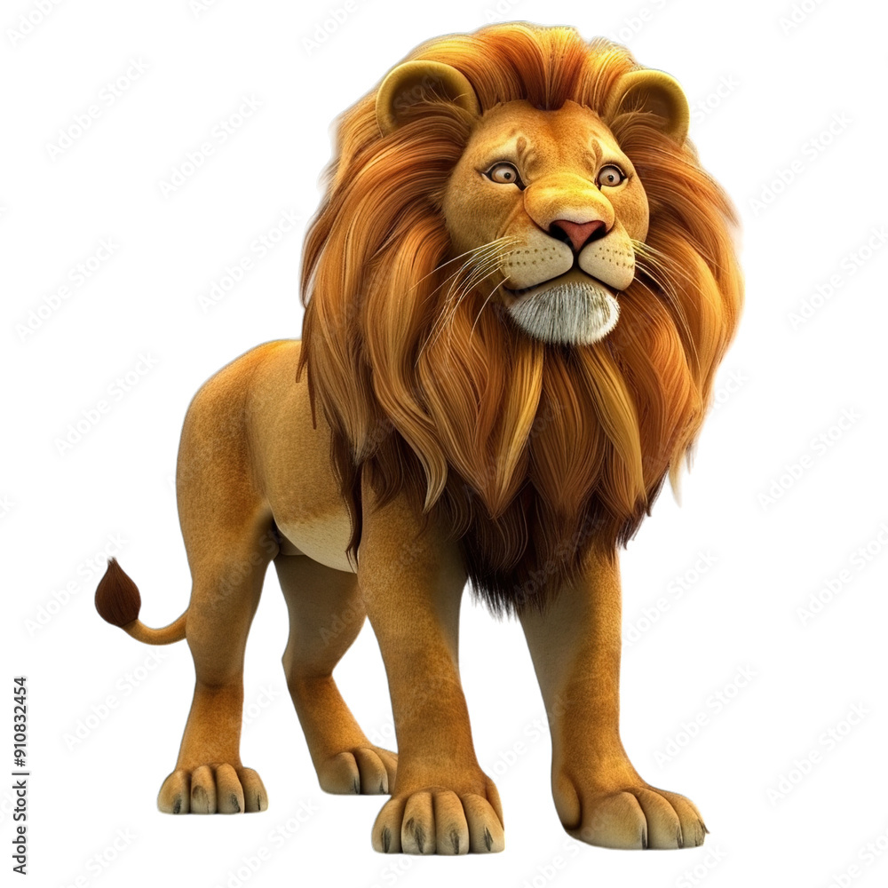 lion isolated on white lion isolated on white