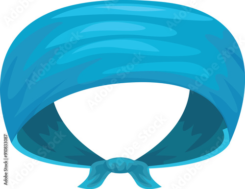 Blue bandana headscarf, stylish headwear for fashion and accessorizing