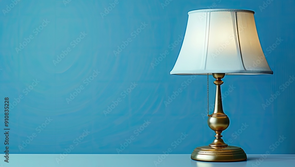 Stylish Gold Lamp with White Shade Stylish Gold Lamp with White Shade