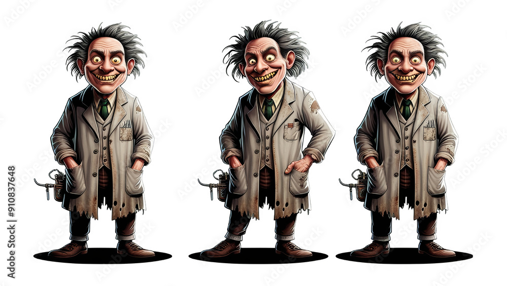 Fototapeta premium Trio of Cartoon Cavemen: Prehistoric Characters for Children's Education and Entertainment Media