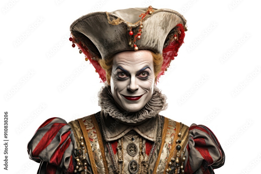 Court jester portrait costume female. Court jester portrait costume female.
