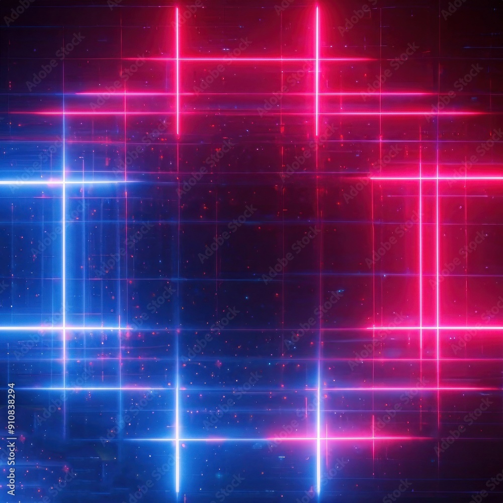 A vibrant and colorful row of blue and pink neon lights gleams prominently against a dark background, creating a stunning visual effect A vibrant and colorful row of blue and pink neon lights gleams prominently against a dark background, creating a stunning visual effect