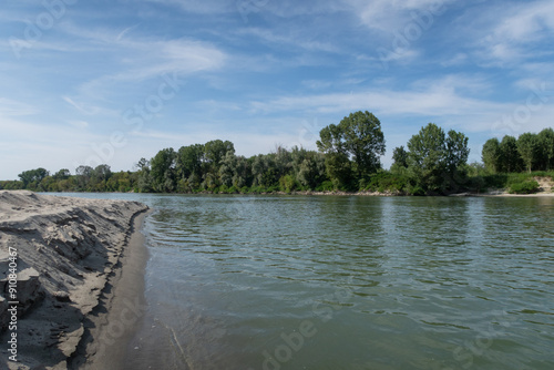Obraz na płótnie River Po landscape nature w salonie