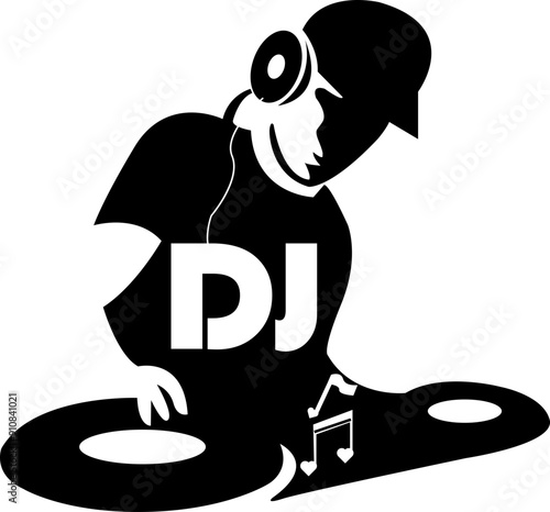 Free vector cute astronaut playing dj electronic music with headphone cartoon icon illustration.	

