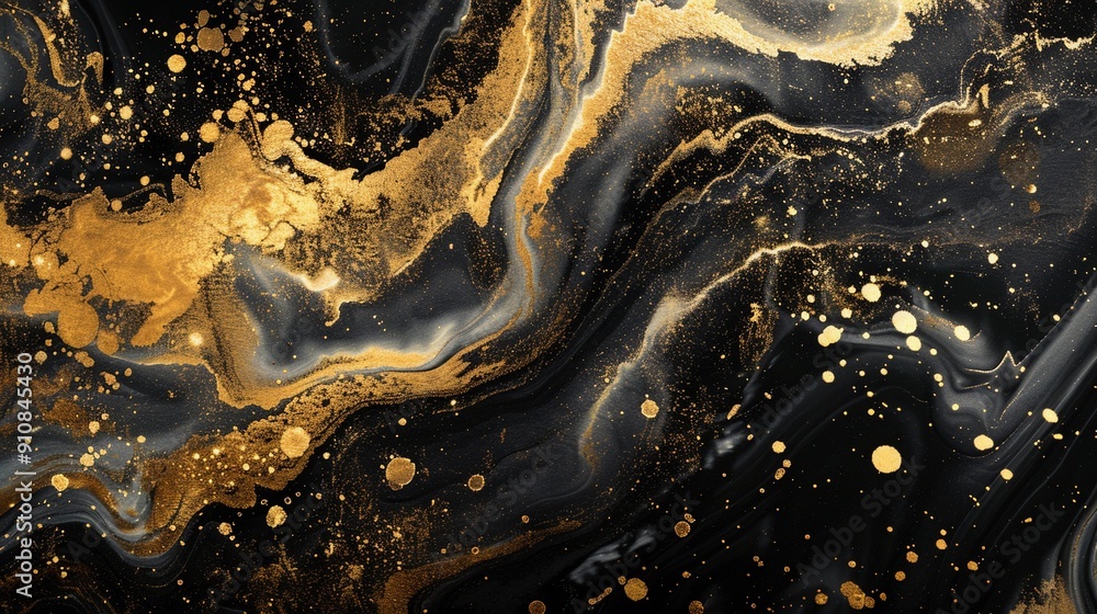abstract black background of marble texture with golden veins. Marbling wallpaper. Artificial stone abstract black background of marble texture with golden veins. Marbling wallpaper. Artificial stone