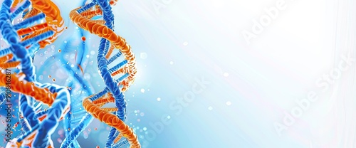 Abstract DNA Helix Design, Genetic Science DNA Structure