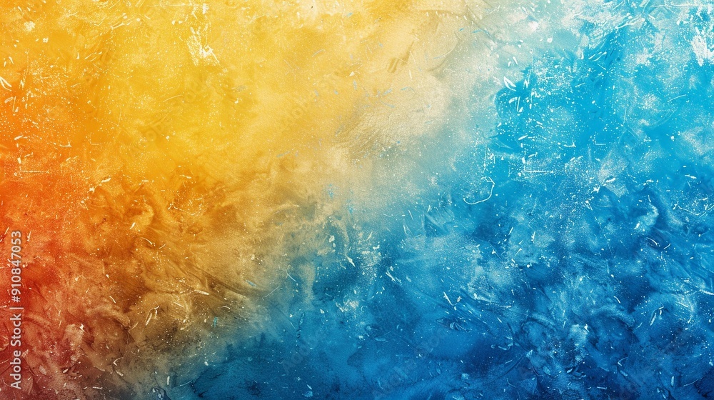 Fototapeta premium abstract color gradient background grainy orange blue yellow white noise texture backdrop banner poster header cover design
