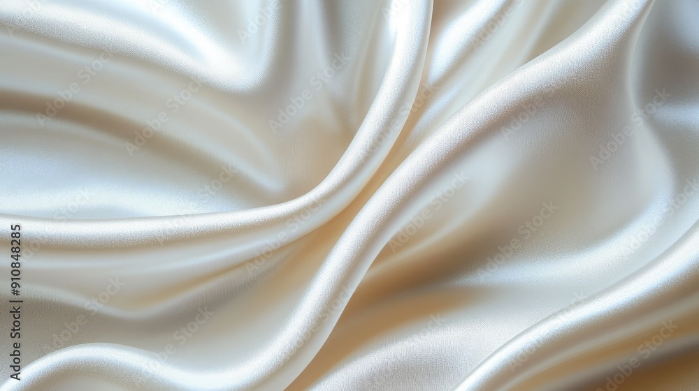 Fototapeta premium Satin fabric with a glossy finish, smooth and elegant texture