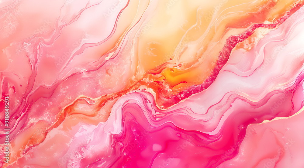 Vibrant Swirls of Pink and Orange Abstract Art Created With Fluid Techniques. This artwork showcases a dynamic blend of pinks and oranges flowing together in smooth, undulating patterns. Vibrant Swirls of Pink and Orange Abstract Art Created With Fluid Techniques. This artwork showcases a dynamic blend of pinks and oranges flowing together in smooth, undulating patterns.