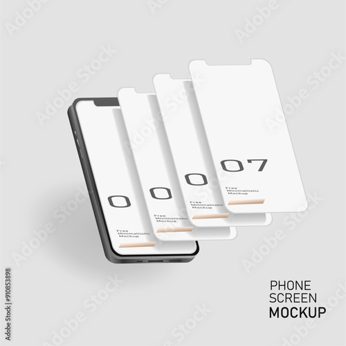 "bandung city, INDONESIA - august 06, 2024" 3d render illustration Hand holding white smartphone with full screen and modern frameless design - isolated on white background