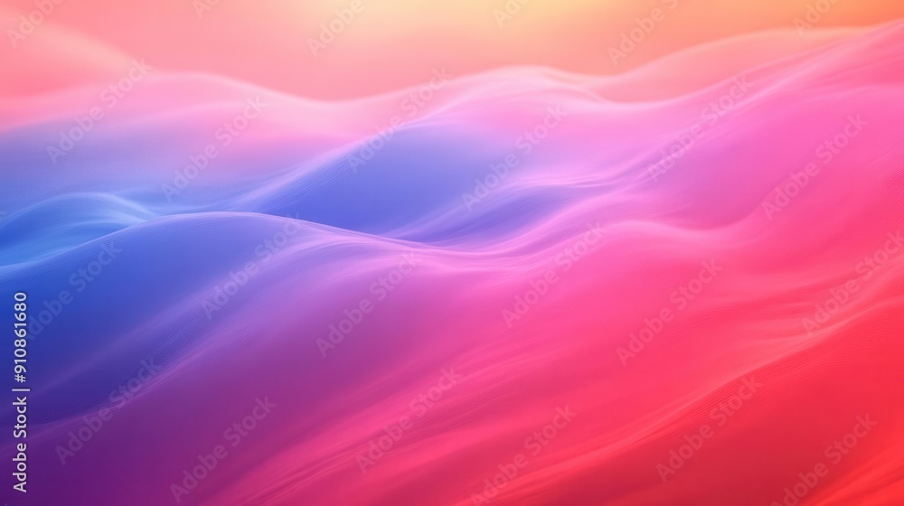 Obraz premium Abstract gradient with soft, blurred colors for a dreamy effect