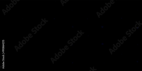 Dark blue vector texture with disease symbols.