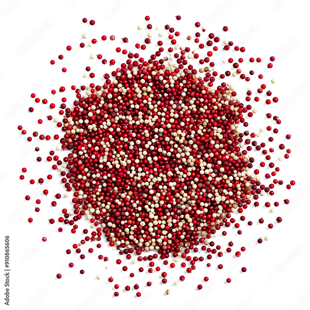 Amaranth Pops: Popped Grains Displayed on Transparent Background Amaranth Pops: Popped Grains Displayed on Transparent Background