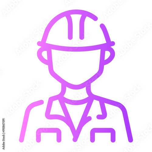 engineer Line Gradient Icon