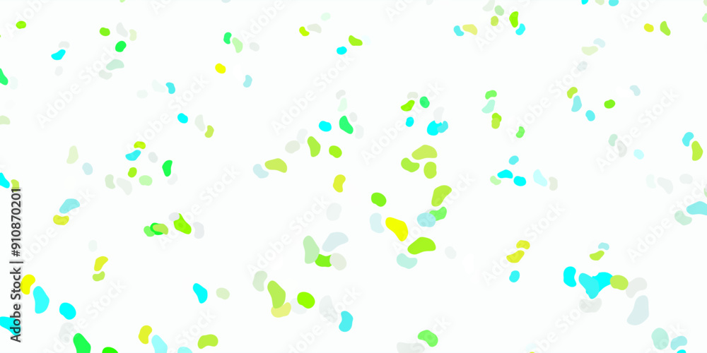 Light blue, green vector pattern with abstract shapes. Light blue, green vector pattern with abstract shapes.