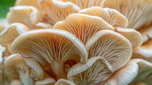 Close-up of Oyster Mushrooms