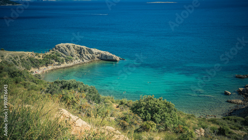 Fototapeta Naklejka Na Ścianę i Meble -  Beautiful beach between the rocks