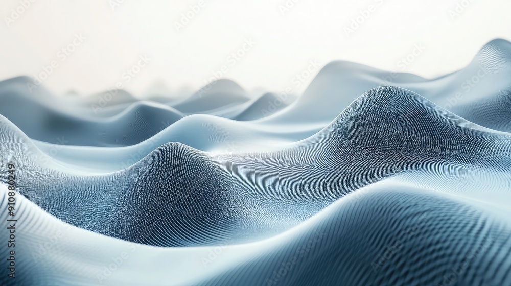 Fototapeta premium 3D geometric waves with sharp peaks, dynamic and modern background