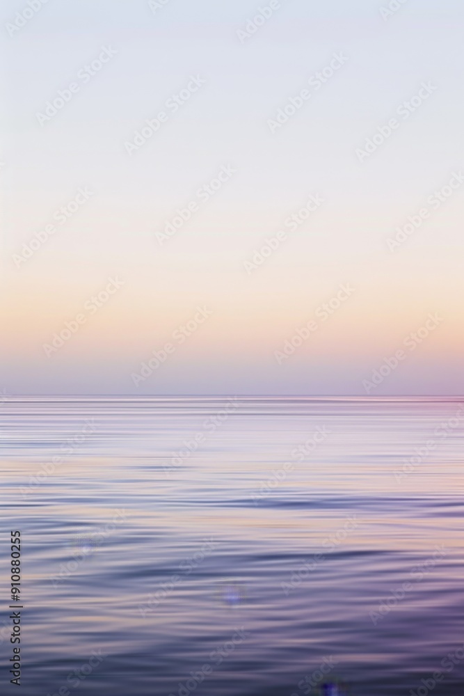 Obraz premium Abstract background wallpaper, gradients,purple and pink, tranquil ocean landscape blending soft purple and pink hues, reflecting a peaceful twilight sky in a dreamy and ethereal water