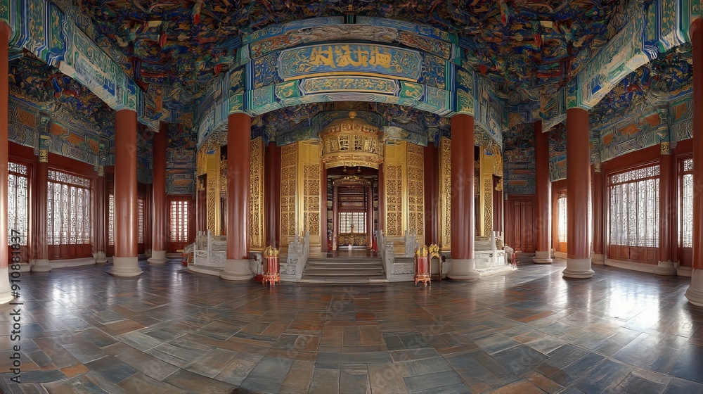 Obraz premium A panorama of the Hall of Prayer.