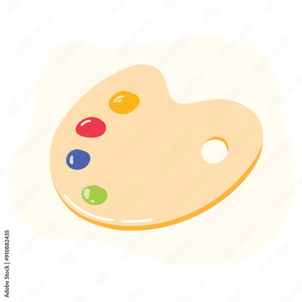 Clip art of hand drawn paint colour palette on isolated background. Art education design for back to school print, scrapbooking, textile, home and nursery decor, paper craft. Clip art of hand drawn paint colour palette on isolated background. Art education design for back to school print, scrapbooking, textile, home and nursery decor, paper craft.