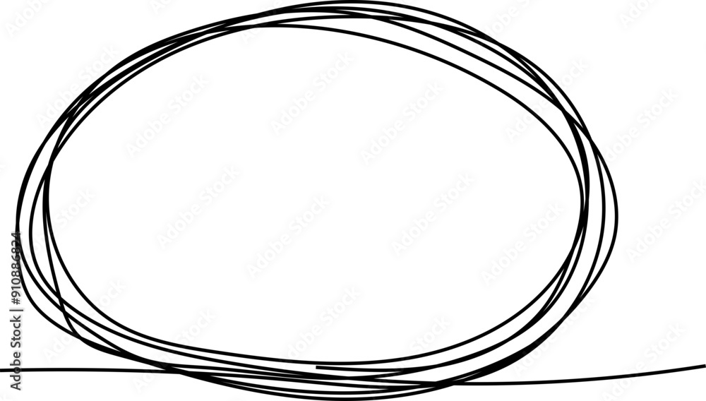 Circle frame hand drawn doodle scribble round circles for message note mark. Highlight oval marker border thin line Circle frame hand drawn doodle scribble round circles for message note mark. Highlight oval marker border thin line