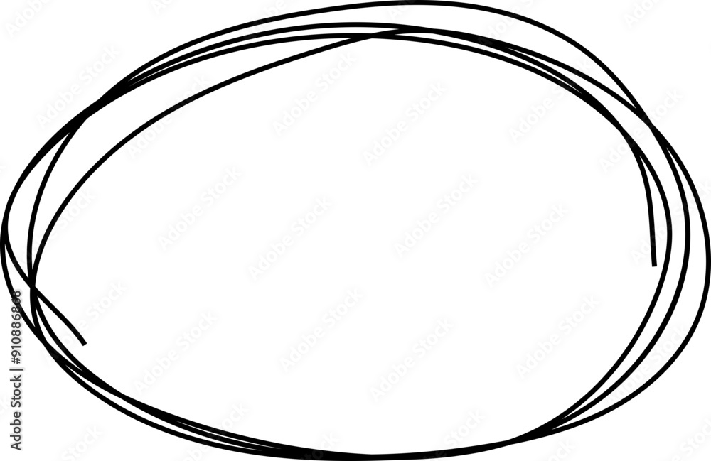 Circle frame hand drawn doodle scribble round circles for message note mark. Highlight oval marker border thin line Circle frame hand drawn doodle scribble round circles for message note mark. Highlight oval marker border thin line