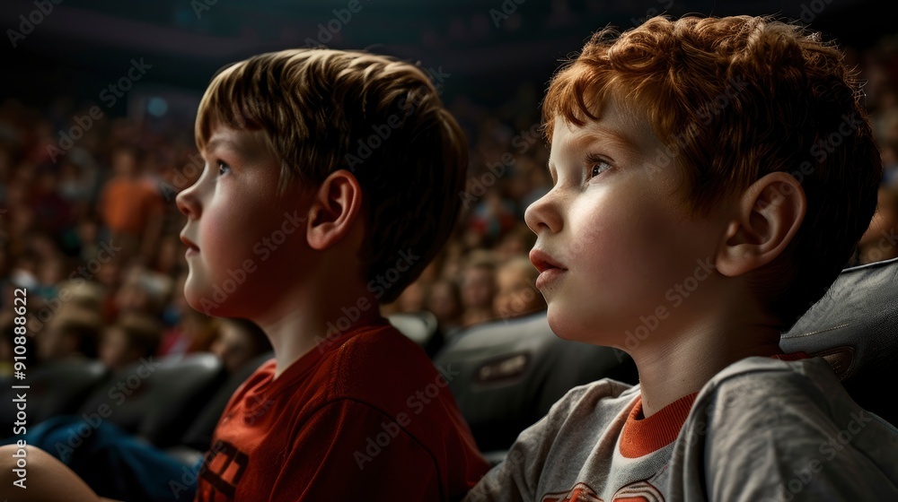 Obraz premium Students Intensely Watching A Realistic Basketball Game At Home, Wallpaper Pictures, Background Hd