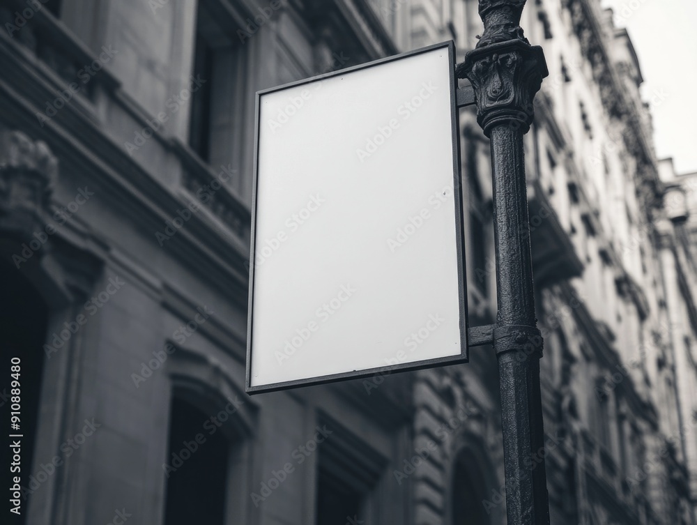 Street Sign Black and White
