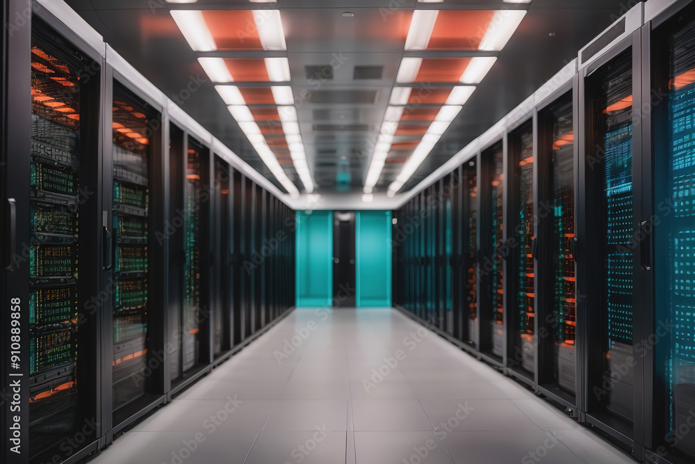 Outstanding Computer lab equipment in futuristic tech industry