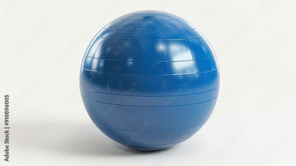 Exercise ball, 3D illustration, realistic, isolated on white background Exercise ball, 3D illustration, realistic, isolated on white background
