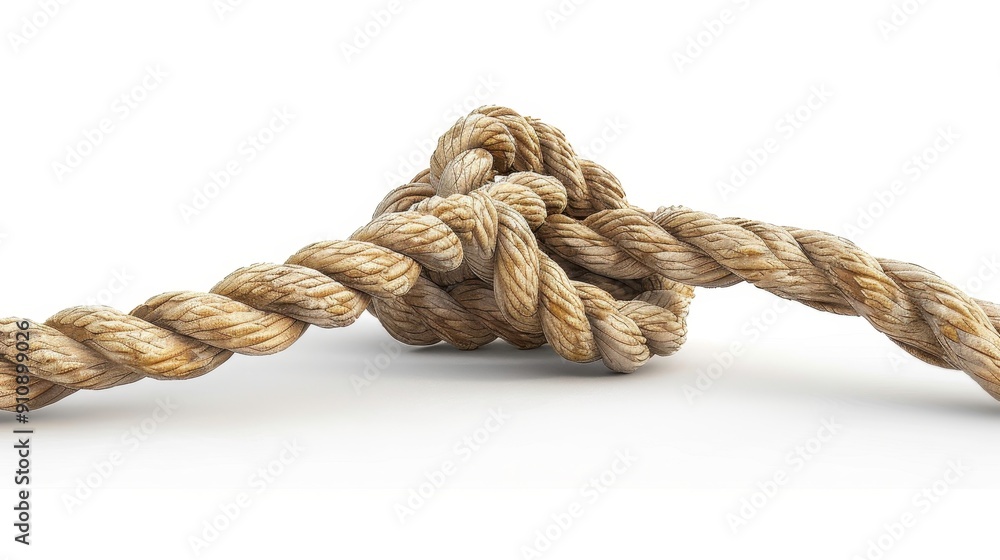 Climbing rope, 3D illustration, realistic, isolated on white background Climbing rope, 3D illustration, realistic, isolated on white background