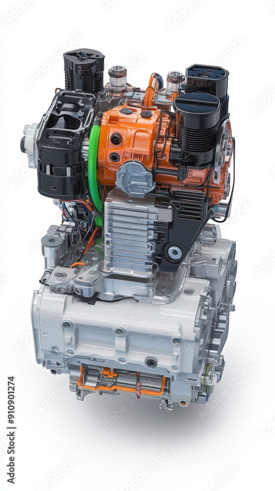 High-quality image of an advanced engine showcasing intricate design and engineering excellence. High-quality image of an advanced engine showcasing intricate design and engineering excellence.