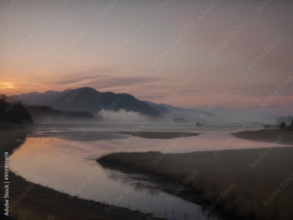 Fototapeta premium Lakeside scenery