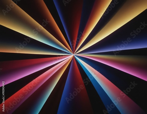 Wallpaper Mural Abstract shape of multicolored lines with gradients Torontodigital.ca