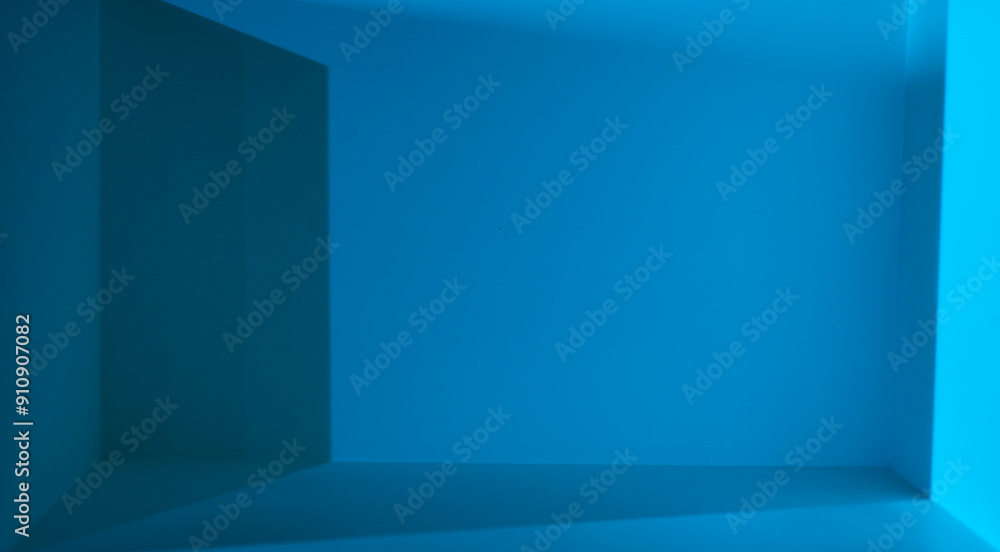 Fototapeta premium Color and light and shadow in the empty space and there is a spatial dimension.