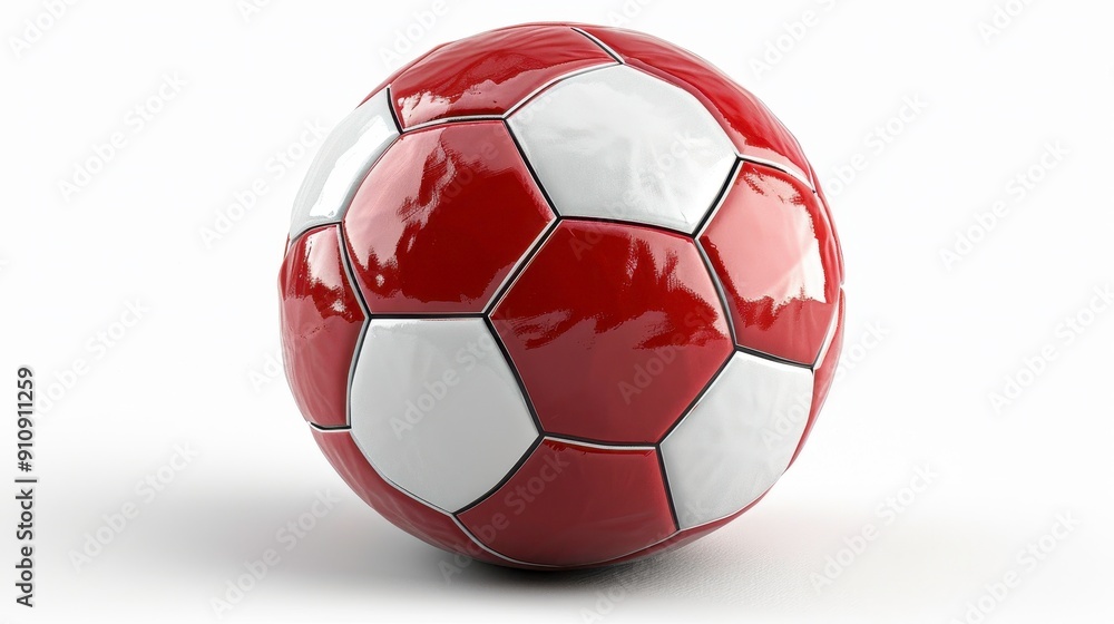 Soccer ball, 3D illustration, realistic, isolated on white background Soccer ball, 3D illustration, realistic, isolated on white background