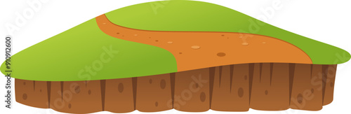Grass on Mound Illustration