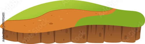 Grass on Mound Illustration