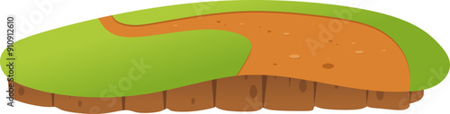 Grass on Mound Illustration