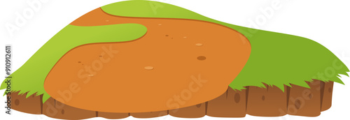 Grass on Mound Illustration