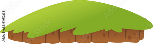 Grass on Mound Illustration