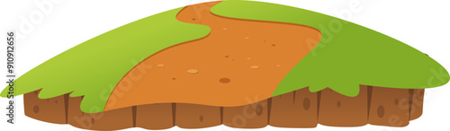 Grass on Mound Illustration
