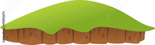 Grass on Mound Illustration